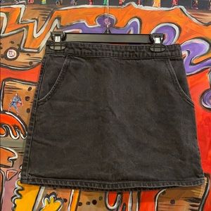 Black Denim Skirt